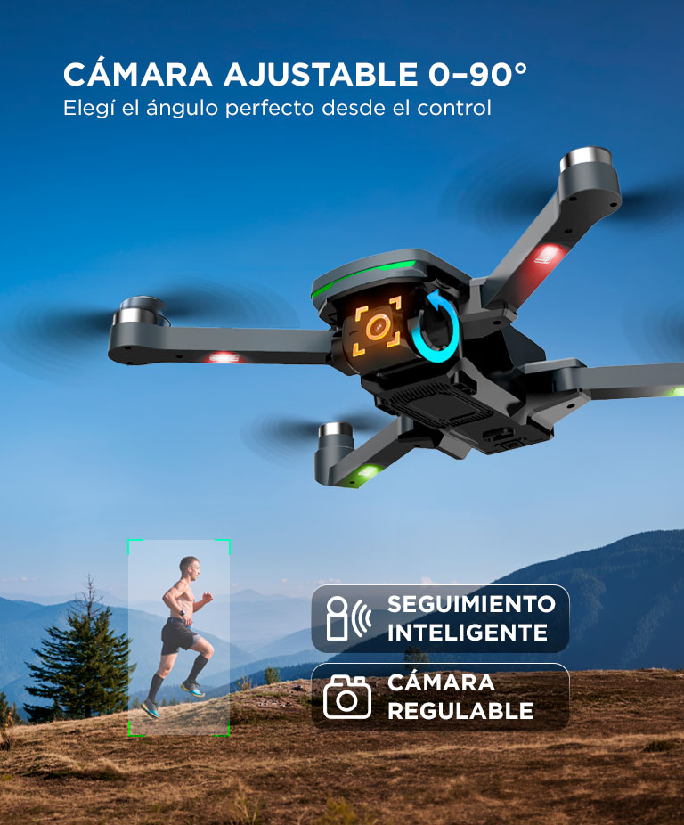 Drone GADNIC Airtrack Pro Control Remoto GPS 800m Pantalla 45 Retorno Automatico - Imagen 5