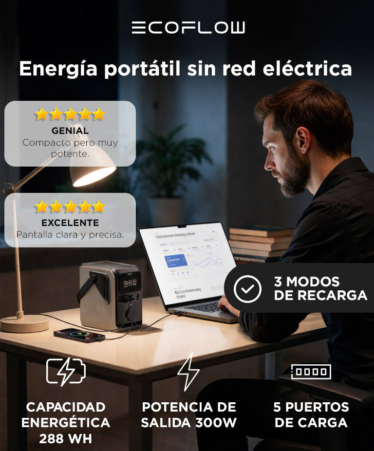 Powerbank Bateria Generador Ecoflow Trail 300 300w 288Wh Portatil Solar - Imagen 2