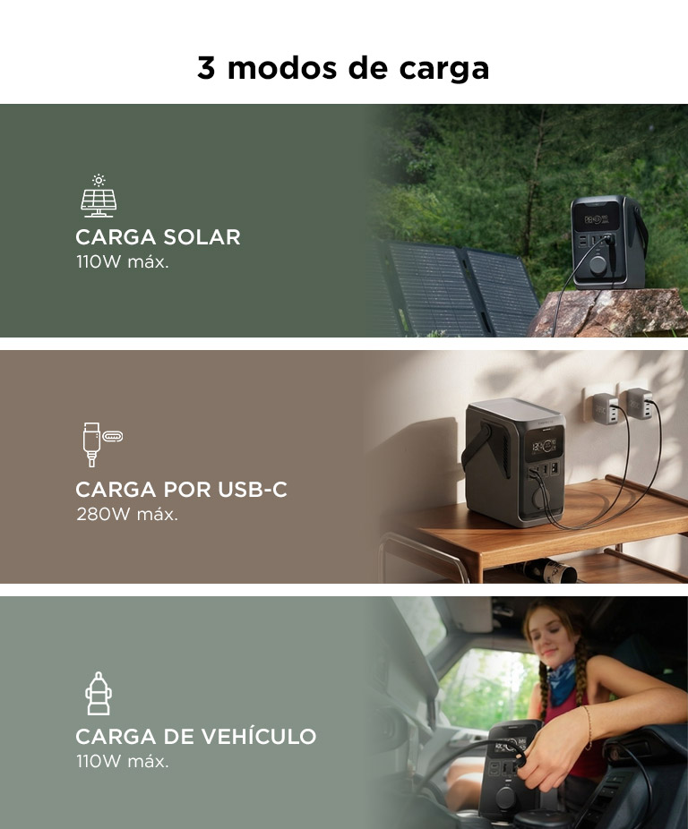 Powerbank Bateria Generador Ecoflow Trail 300 300w 288Wh Portatil Solar - Imagen 3