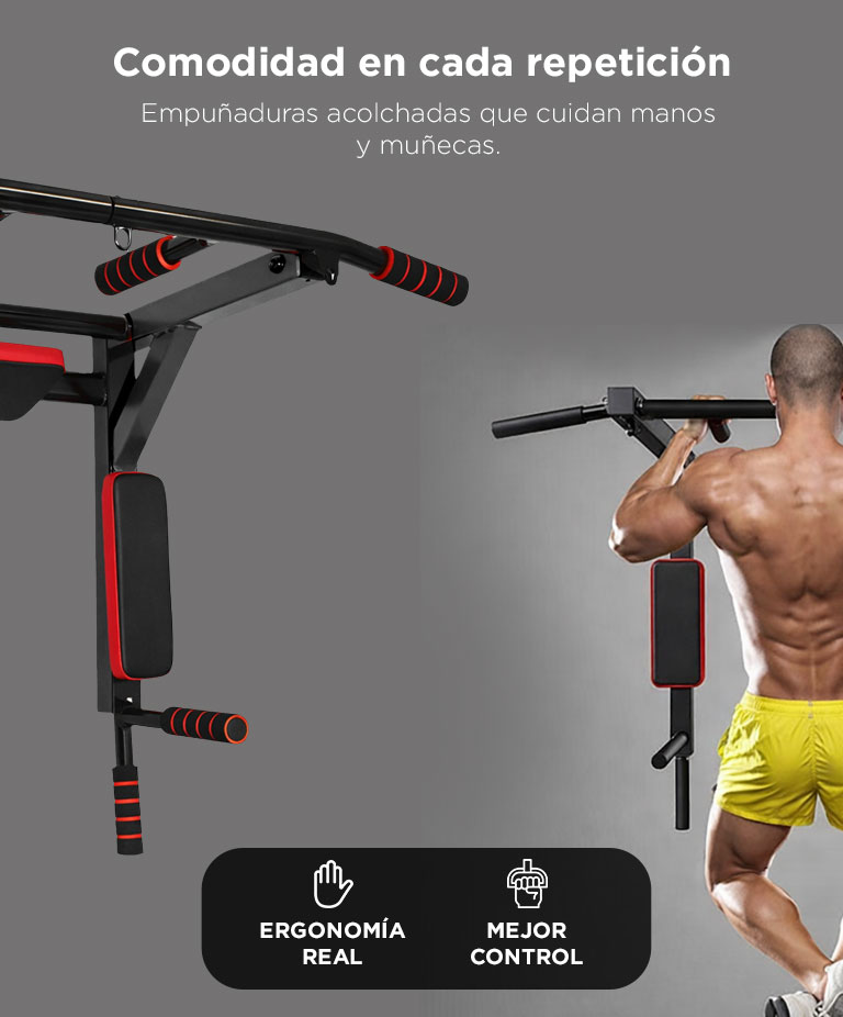 Barra de Dominadas Force By Gadnic Estación Multifunción 200kg - Imagen 5