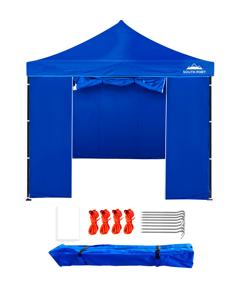 Gazebo Gadnic 3x3 Plegable Impermeable Uso Temporal Toldo Con Paredes Y Puerta Cierre Relampago - Imagen 7