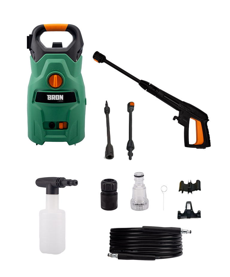 Hidrolavadora Bron By Gadnic Electrica 1400W Alta Presion Caudal 65Lmin Compacta - Imagen 7