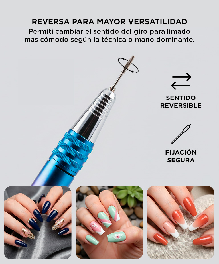 Torno de Manicura Care Gadnic 35000RPM Con Pedal de Control - Imagen 4