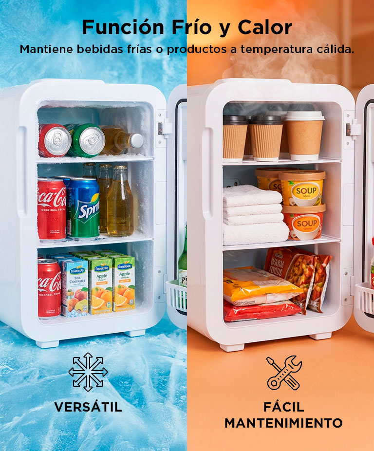 Mini Heladera Portátil Gadnic 20L Frío Calor Para Cosmeticos y Hogar - Imagen 3