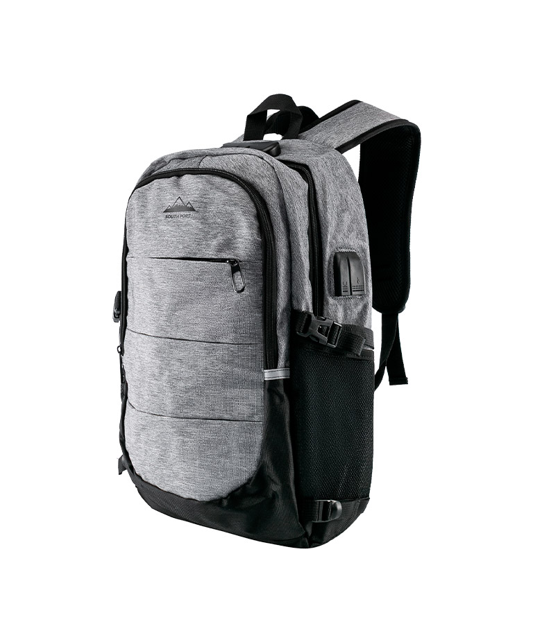 Mochila Pro South Port Para Notebook 15.6 Pulgadas Impermeable 20L Gris - Imagen 7