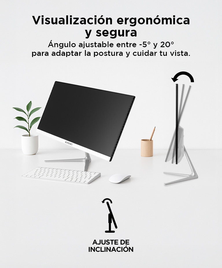 Monitor Gaming Gadnic 24 Plana IPS FHD 180Hz Sin Bordes - Imagen 4