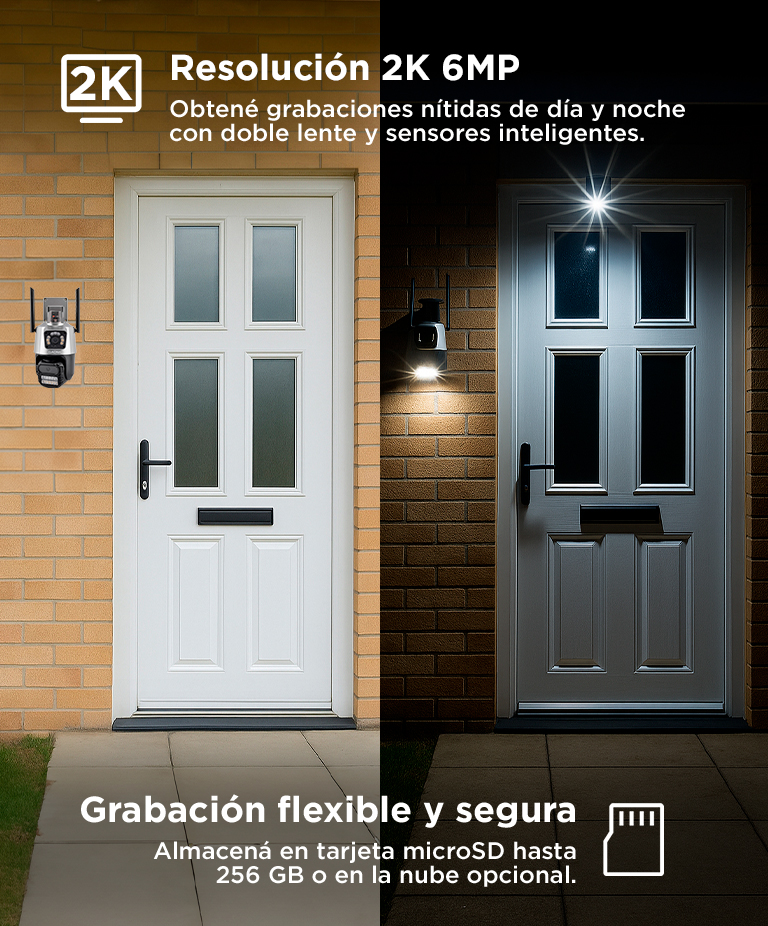 Kit De 3 Cámaras De Seguridad Dual Gadnic Con Sirena - Imagen 3