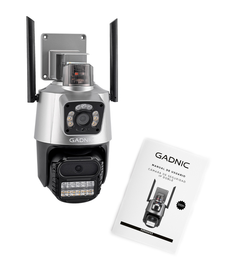 Kit De 3 Cámaras De Seguridad Dual Gadnic Con Sirena - Imagen 7