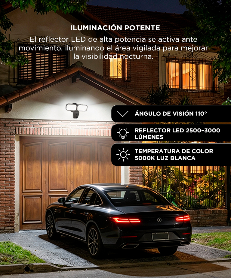 Cámara De Seguridad Con Reflector Gadnic L-Cam Full HD 3MP Control Por App Visión Nocturna - Imagen 5