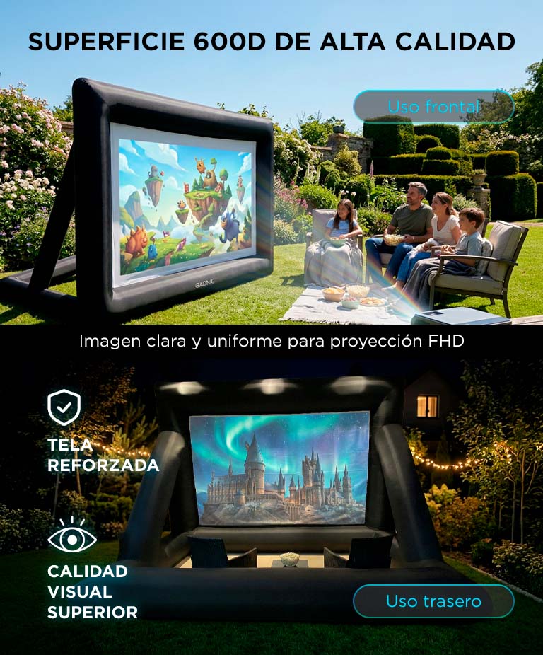 Pantalla Para Proyector Inflable GADNIC Exterior 16ft 169 290x155 - Imagen 4