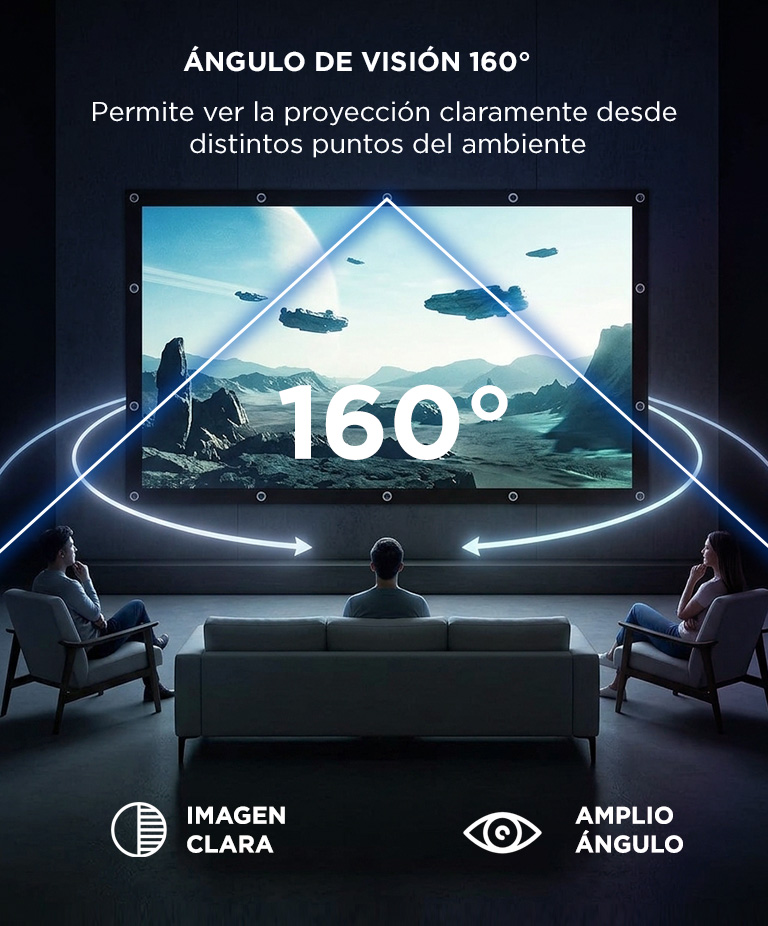 Pantalla Proyector Gadnic 120 Pulgadas Portátil Formato 169 - Imagen 3