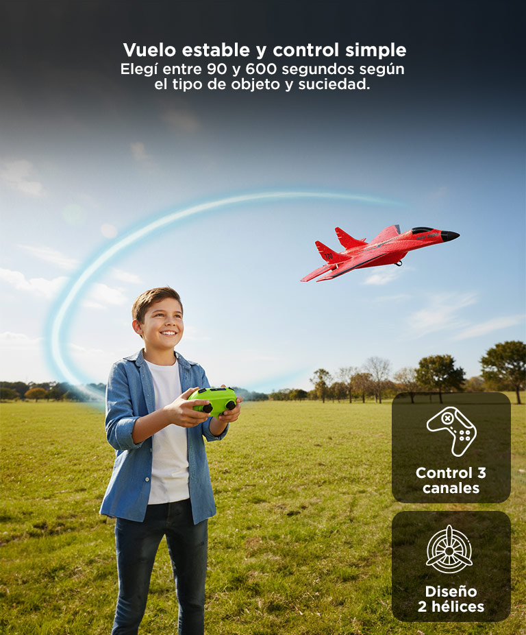 Avión Caza A Control Remoto Gadnic Carga Usb - Imagen 5
