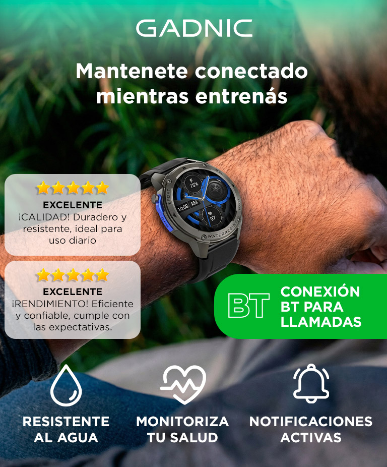Reloj Inteligente Táctico Gadnic R231 resistente al Agua Deportivo GPS - Imagen 2