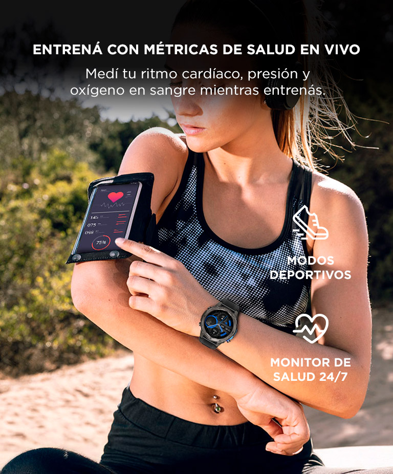 Reloj Inteligente Táctico Gadnic R231 resistente al Agua Deportivo GPS - Imagen 3