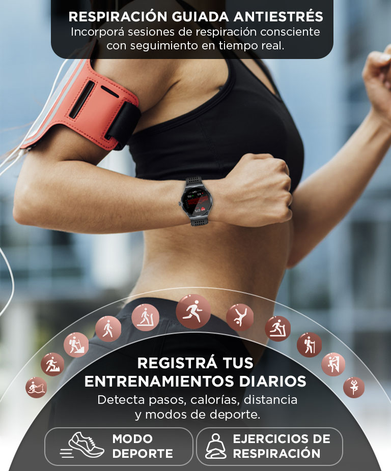 Smartwatch Gadnic VE35 Pro Pantalla Amoled IP65 - Imagen 4