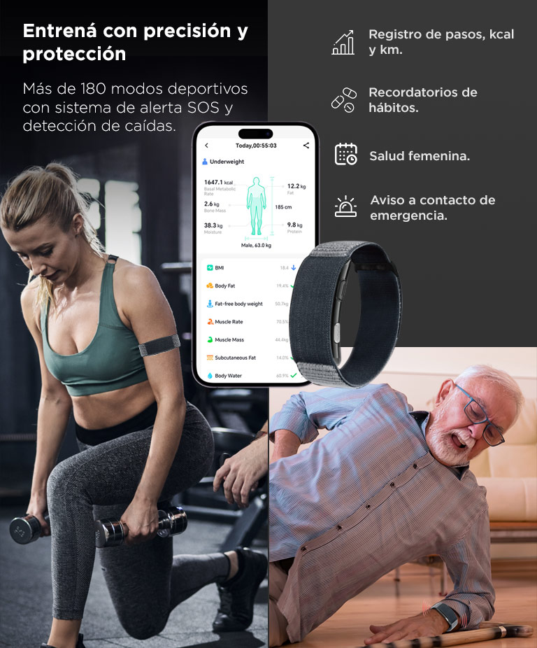 Pulsera Inteligente Smartband Gadnic VITRO 1ATM Monitoreo de Salud - Imagen 4
