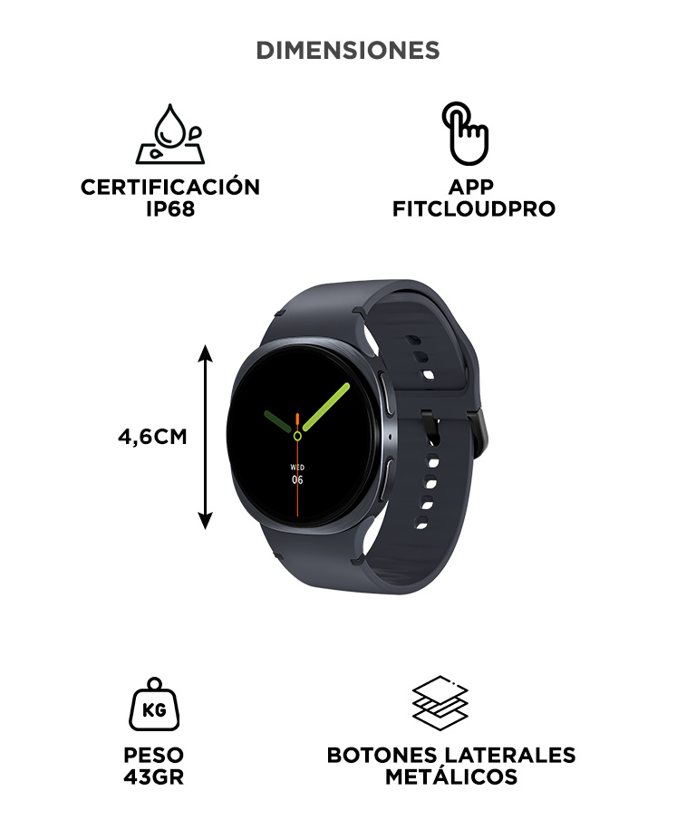 SmartWatch Gadnic Watch 8 Mini Presion Arterial NFC IP68 GPS Llamadas - Imagen 6