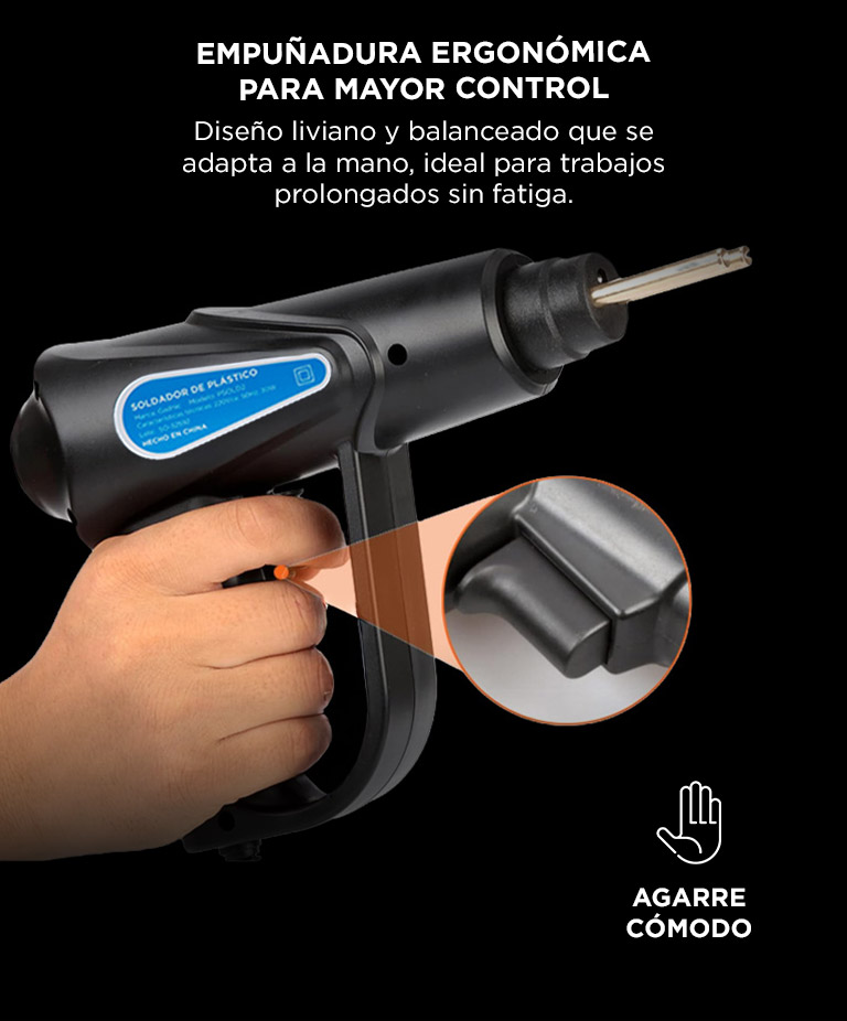 Pistola Soldadora de Plástico Gadnic Reparacion Paragolpes Plásticos - Imagen 4