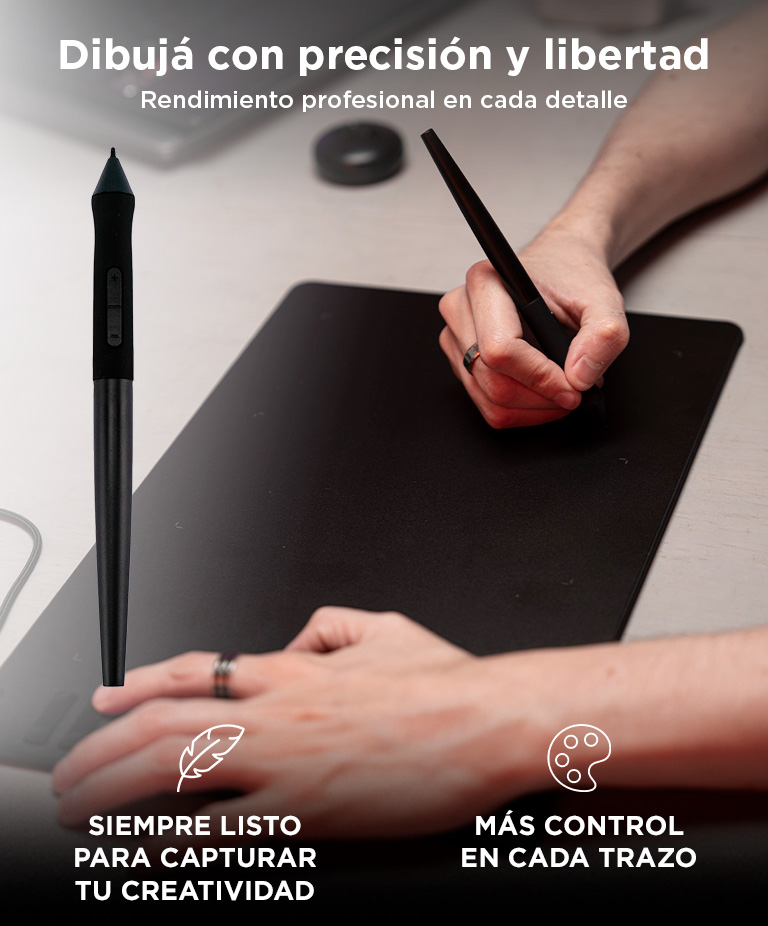 Tableta de Dibujo Gráfico Gadnic Magic Draw 8192 Niveles de Presión Lápiz EMR - Imagen 5