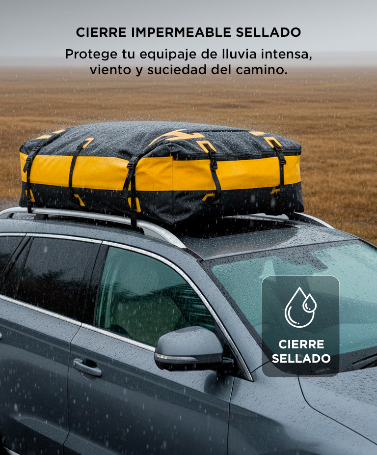 Bolso Porta Equipaje Auto Gadnic Impermeable PVC 500D Cierre Sellado Gran Capacidad XL - Imagen 4