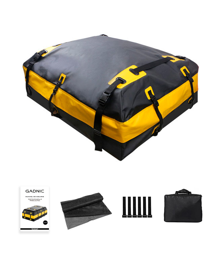 Bolso Porta Equipaje Auto Gadnic Impermeable PVC 500D Cierre Sellado Gran Capacidad XL - Imagen 7