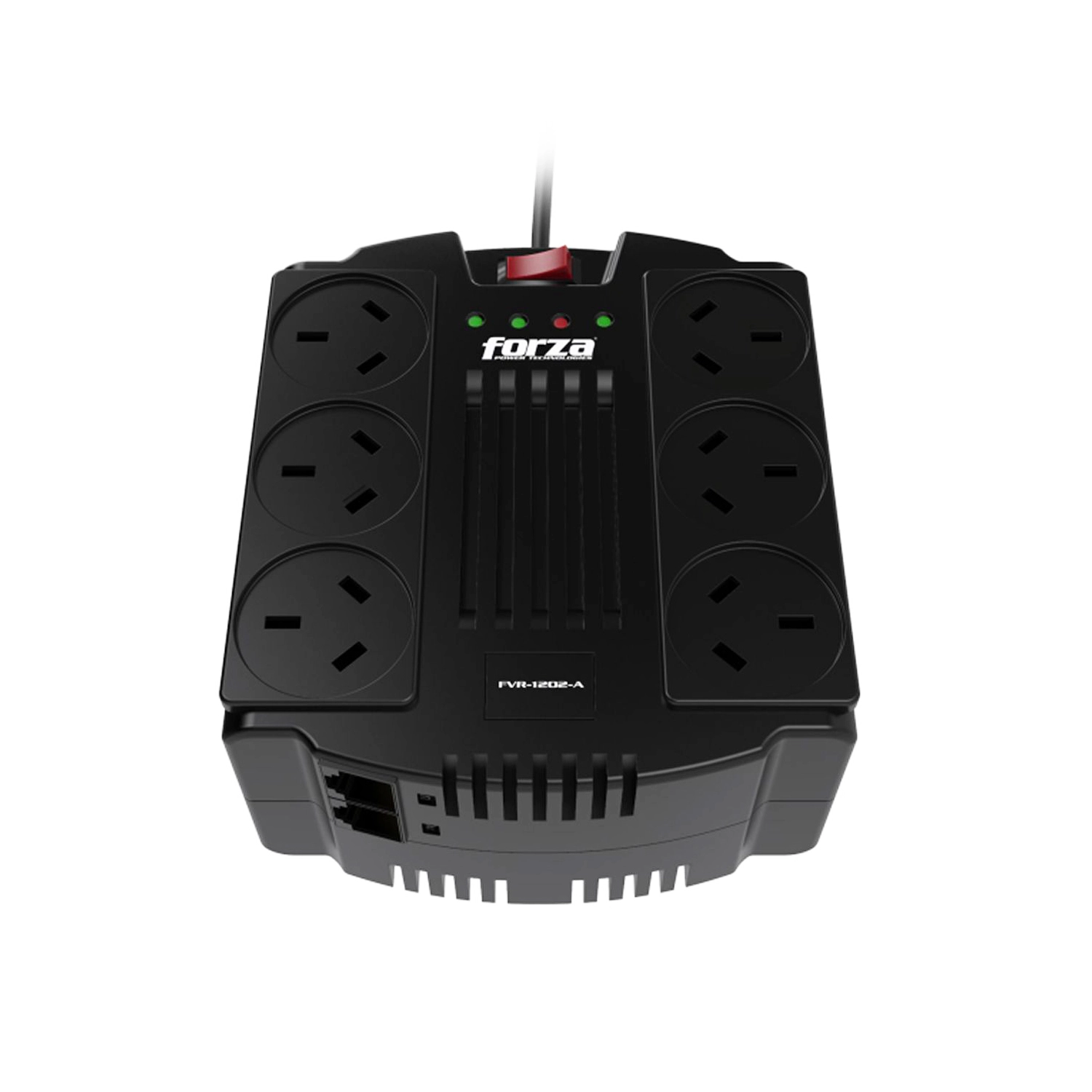 Estabilizador Automatico FVR Forza 1200VA 600W - Imagen 2