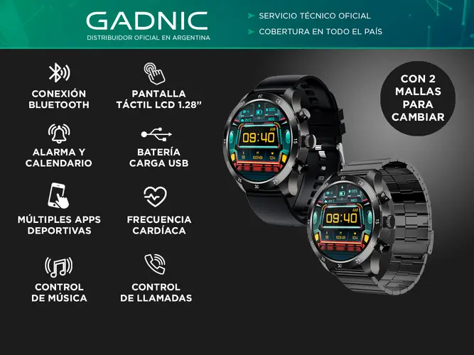 Reloj Inteligente Gadnic Smartwatch Deportivo y Urbano - Imagen 2