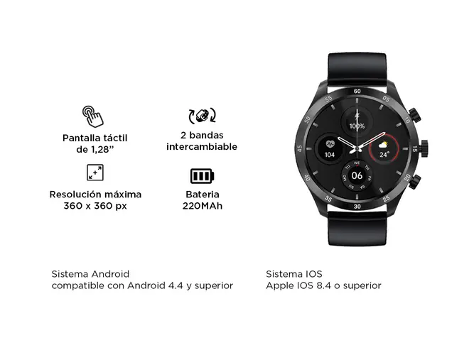 Reloj Inteligente Gadnic Smartwatch Deportivo y Urbano - Imagen 6