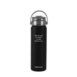 Botella térmica Waterdog Akwa - 750 ml - Grabado Personalizado - Negro
