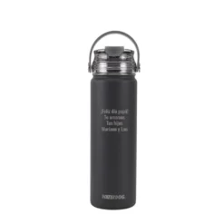 Botella térmica Waterdog Akwa - 650 ml - Grabado Personalizado - Dark Graphite