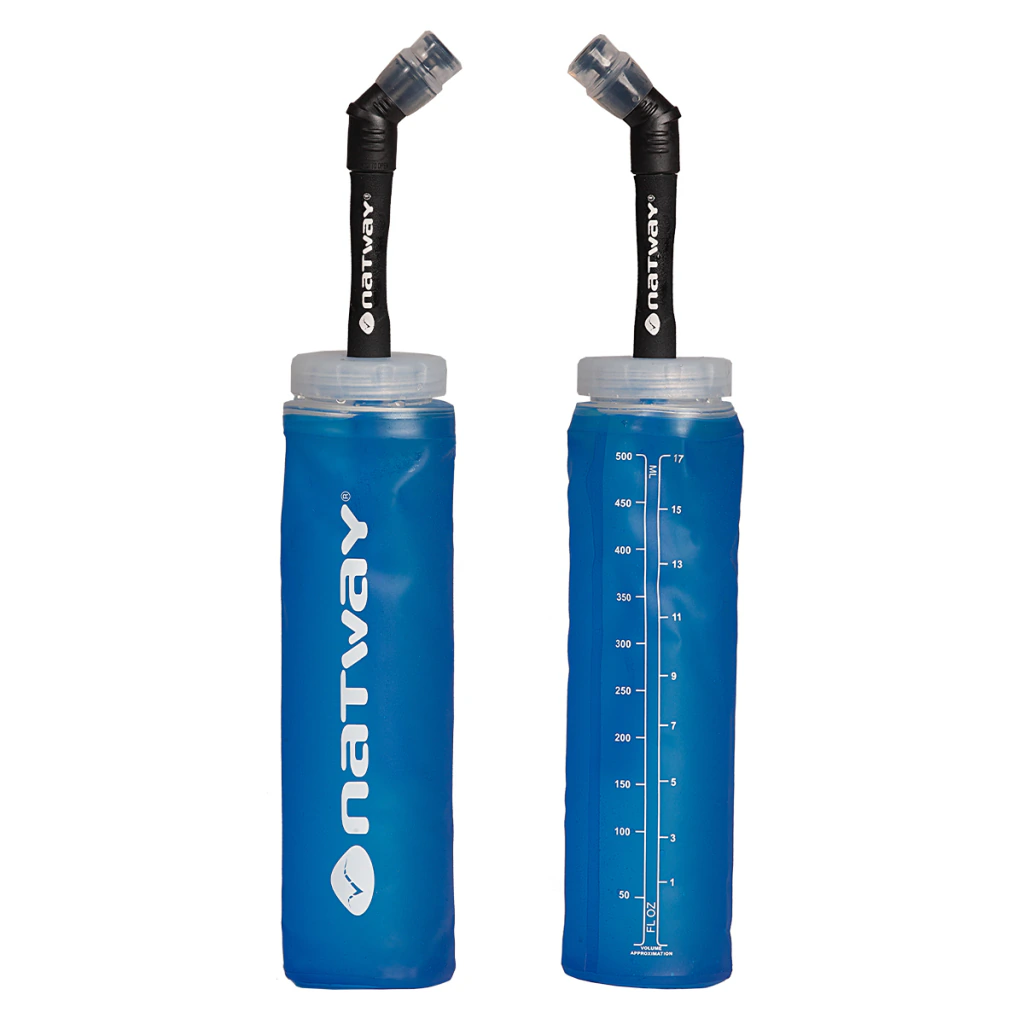 Botella soft running (blister x 2) Natway - Azul