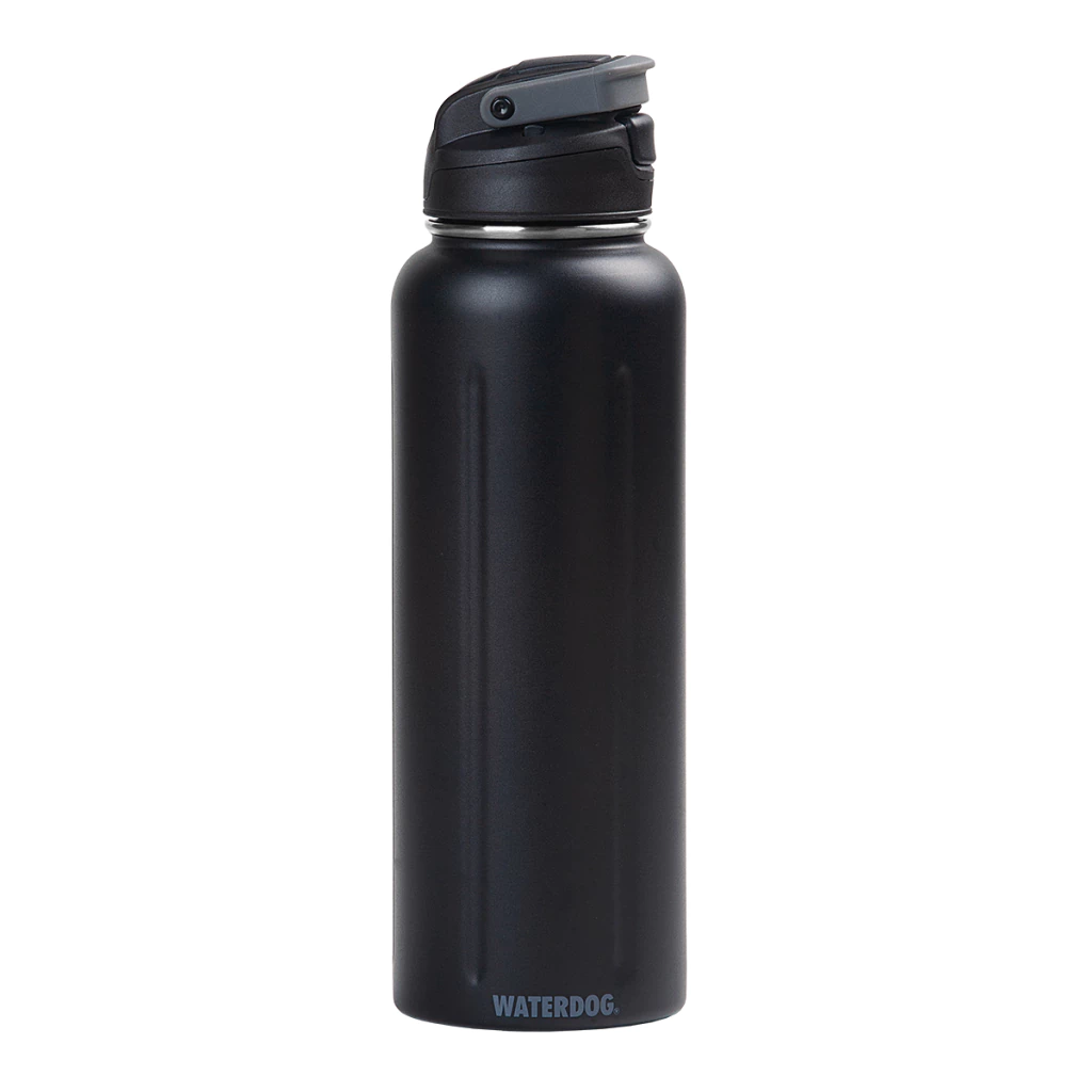 Botella térmica Waterdog Acua - 1200 ml - Negro