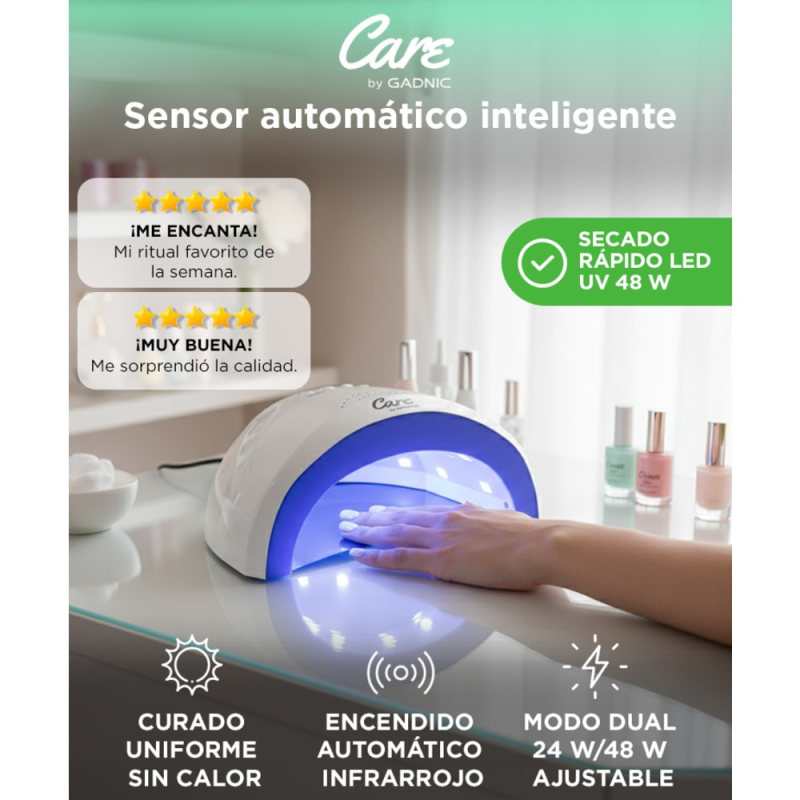 Cabina Para Uñas Gadnic Ledsun Uv 48w Uso Profesional - Imagen 3