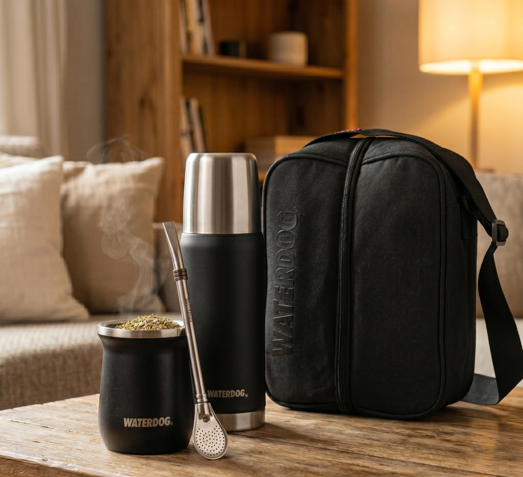Set Matero 4 Waterdog - Matero + Termo 750ml + Mate 160ml + Bombilla