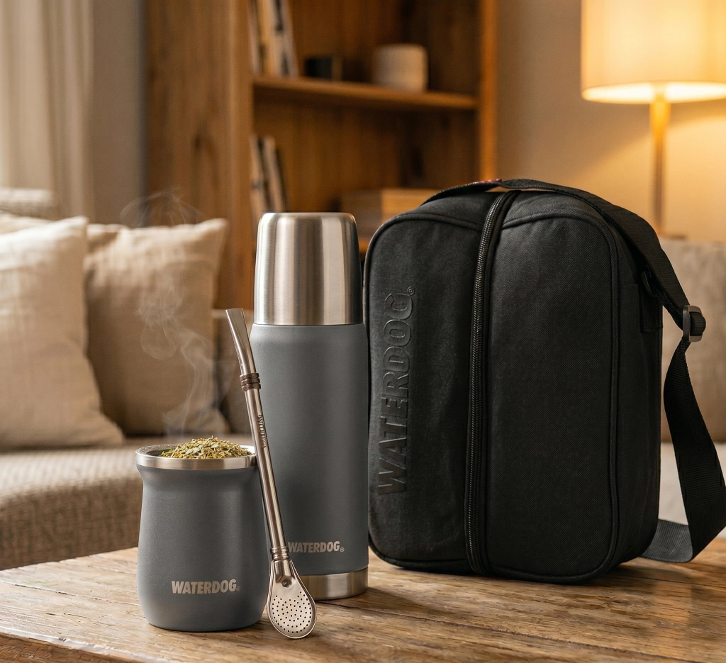Set Matero 4 Waterdog - Matero + Termo 750ml + Mate 160ml + Bombilla