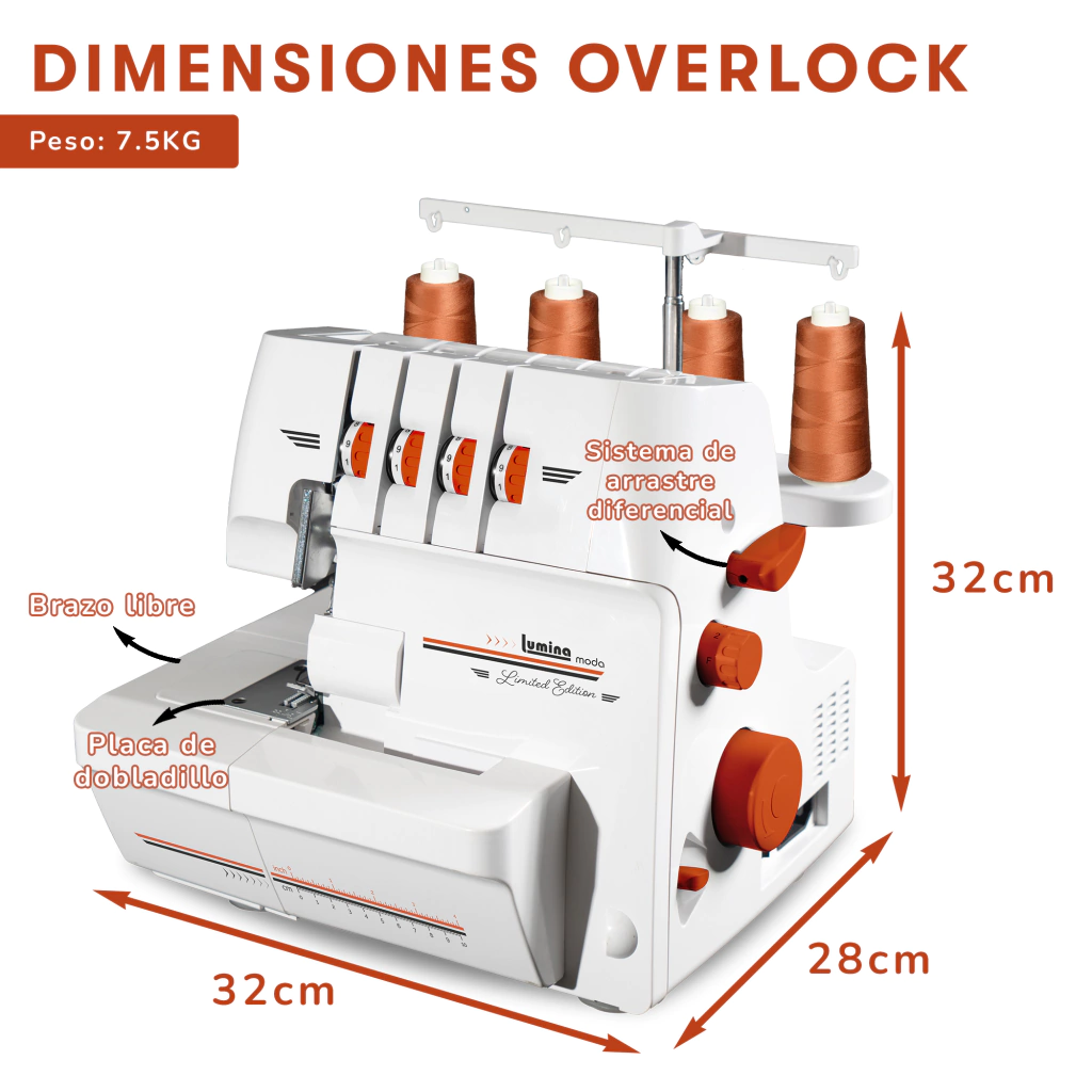Lumina Moda Overlock - Imagen 6