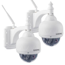 Kit x2 Cámaras De Seguridad Gadnic Domo Motorizado IP WiFi Full HD Visión Nocturna