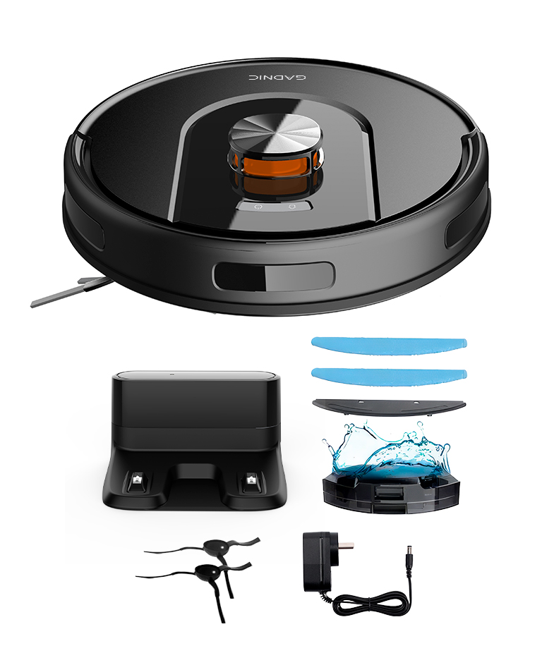 Aspiradora Robot Gadnic 5000Pa Navegacion LDS Laser 3D Trapeado App Tuya Autonomia 200 Min - Imagen 6