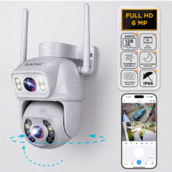 Cámara de Seguridad Gadnic Doble Lente 6MP FHD Resistente Al Agua