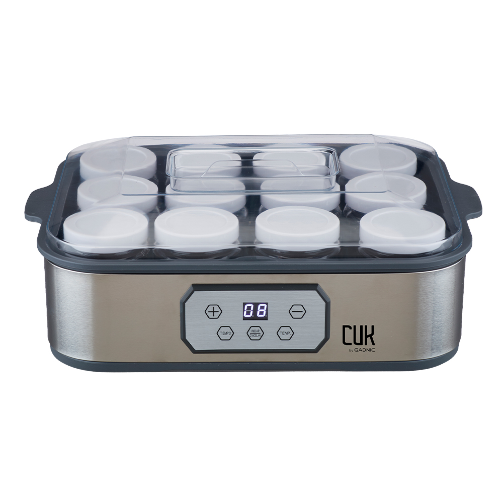 Yogurtera Cuk By Gadnic 216 Lts 12 Frascos x180ml Display Control Temperatura y Tiempo