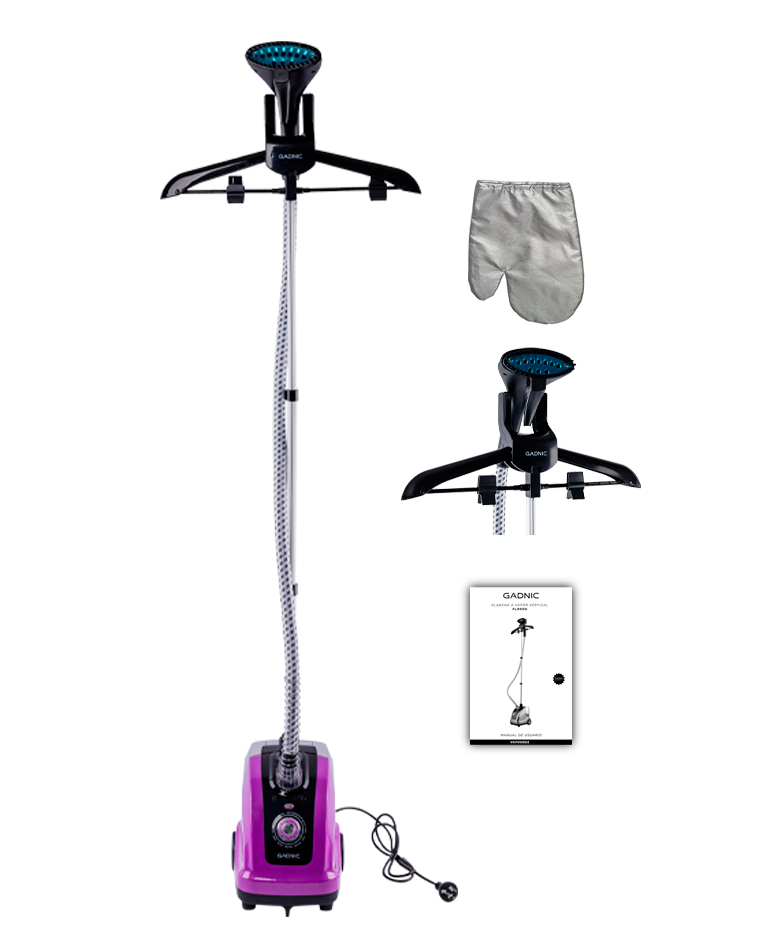 Plancha a Vapor Vertical Gadnic 1800W Ruedas Depósito 1.3 Litros Ideal para Ropa y Telas Delicadas - Imagen 5