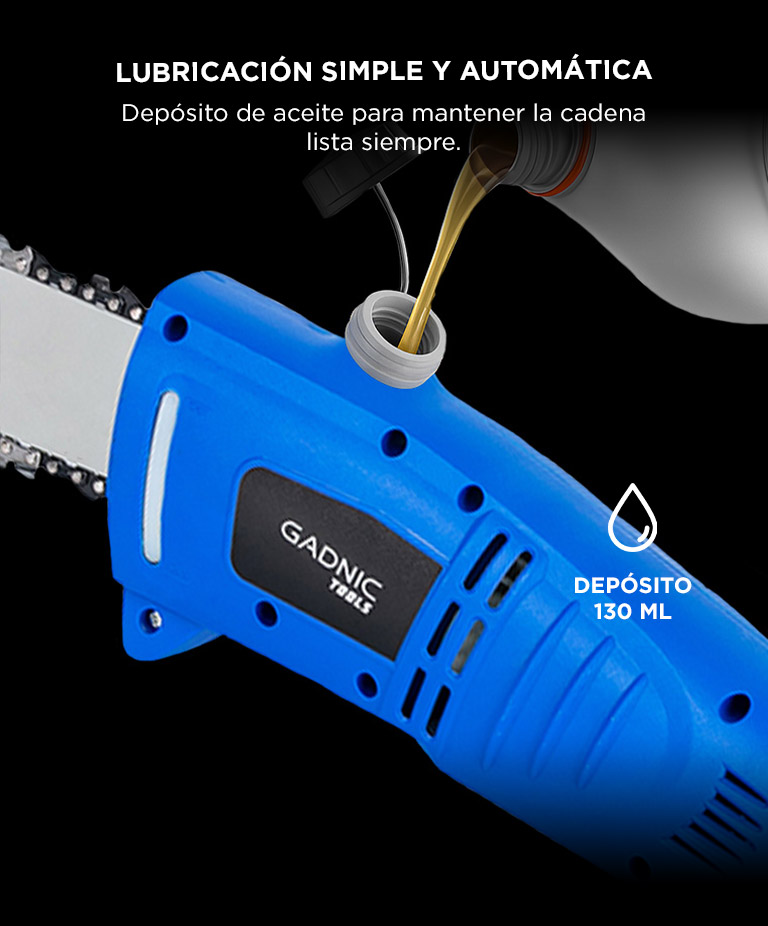 Sierra de Altura Gadnic Extensible Eléctrica 750 W 180-270 cm 250 mm - Imagen 4