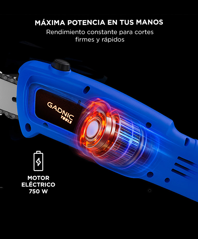 Sierra de Altura Gadnic Extensible Eléctrica 750 W 180-270 cm 250 mm - Imagen 5