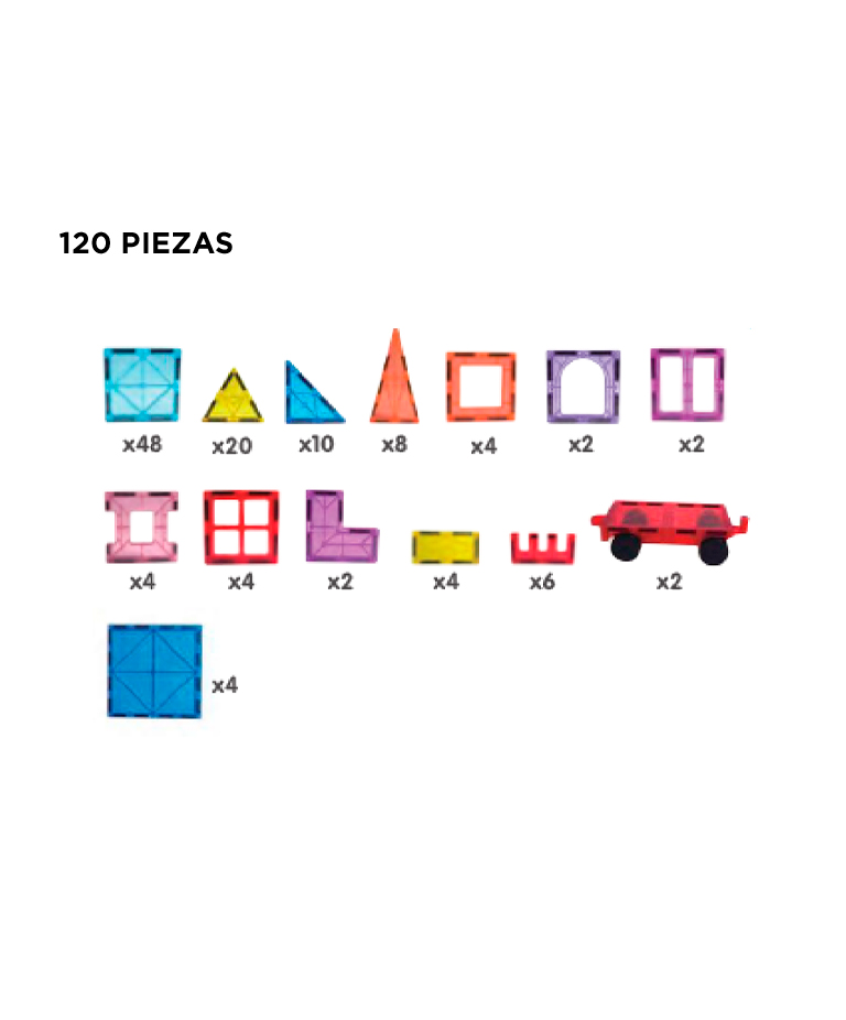 Bloques De Construcción Gadnic Magnéticos 120 Piezas De Juguetes Para Niños - Imagen 6