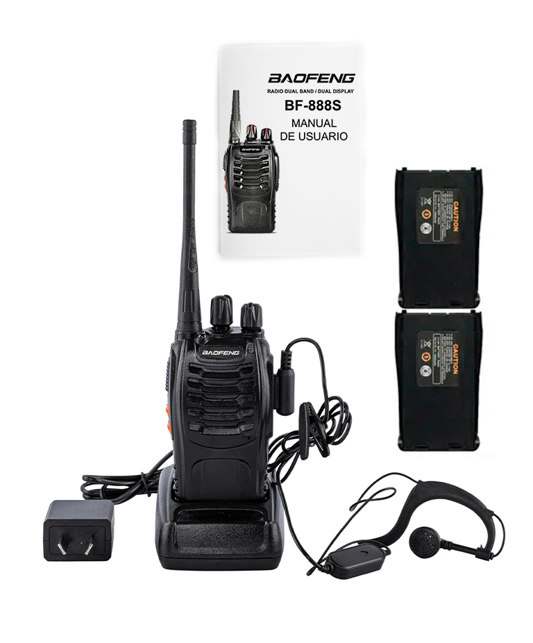 Handy Baofeng BF-888S 5w 16CH UHF Hasta 10km 2 Baterías y Manos Libres - Imagen 7