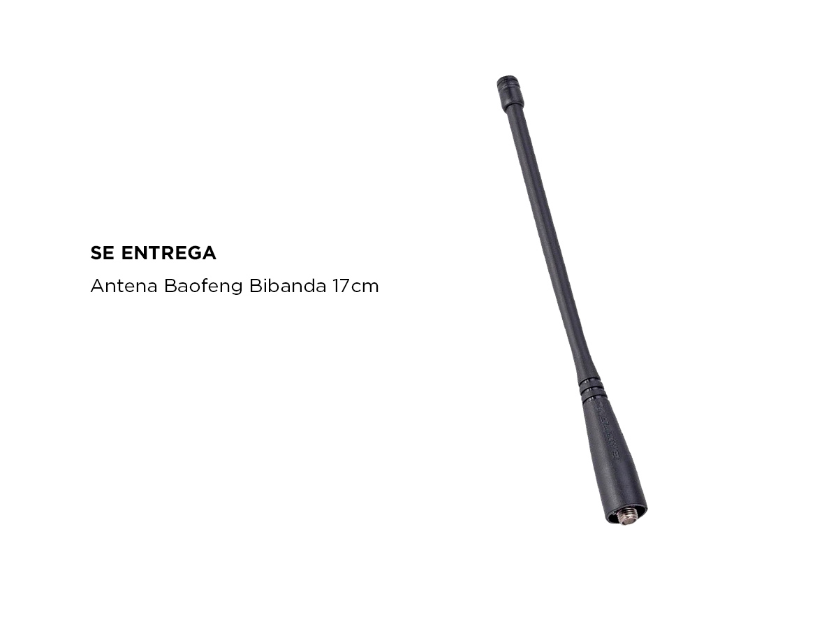 Antena Baofeng 17cm SMA-F Bi-Banda UHF/VHF - Imagen 4