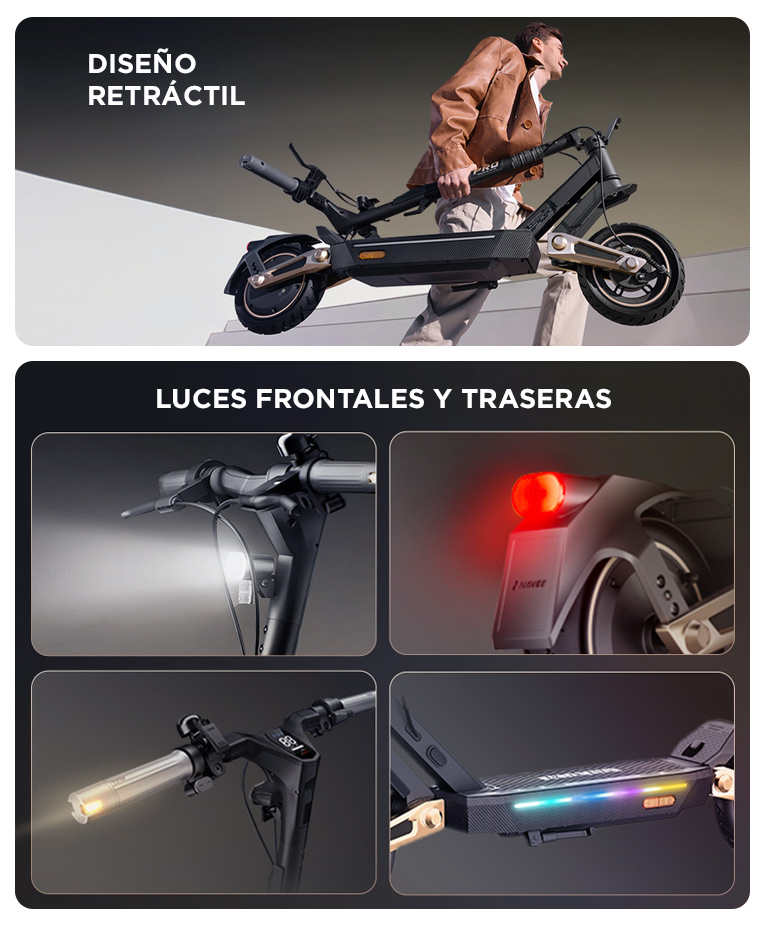 Monopatín Eléctrico Navee ST3 Pro 40kmh 1350W Autonomía Hasta 75 Km - Imagen 5