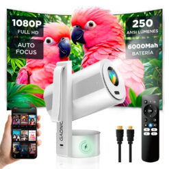 Proyector Inalámbrico Gadnic Full HD 1920x1080 Auto Enfoque Automático 250 ANSI Lumenes