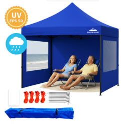 Gazebo Plegable Gadnic 3x3 Reforzado Con Paredes Uso Temporal Exterior Eventos Playa Jardin