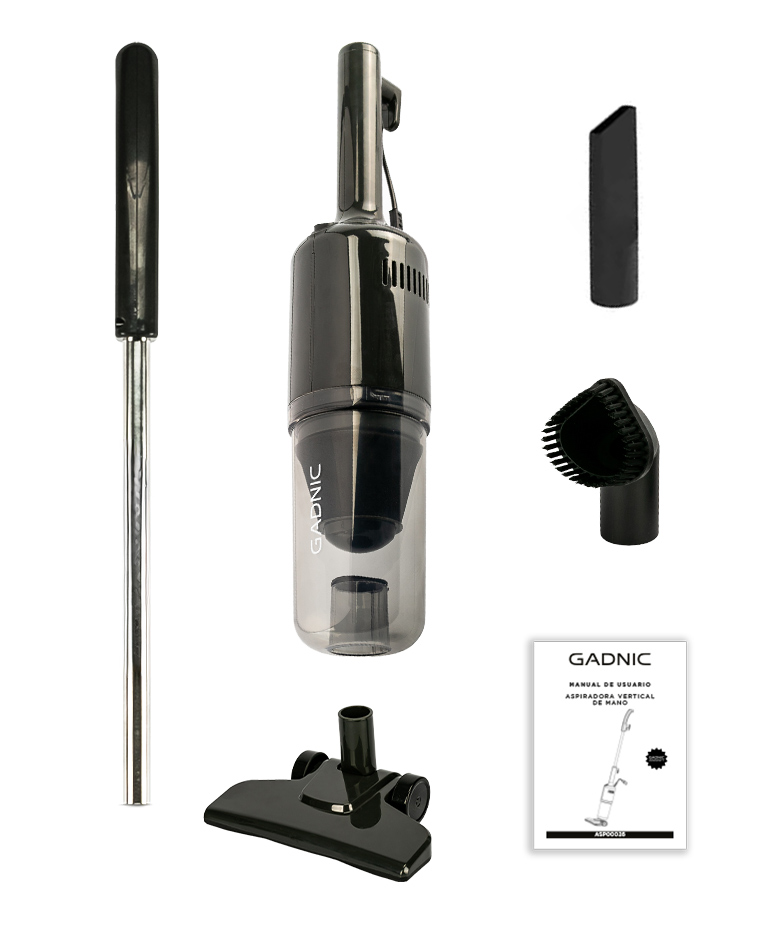 Aspiradora Gadnic 2 En 1 Vertical Y De Mano 600W 15Kpa Filtro HEPA Lavable Cable 5m Deposito 1L - Imagen 7